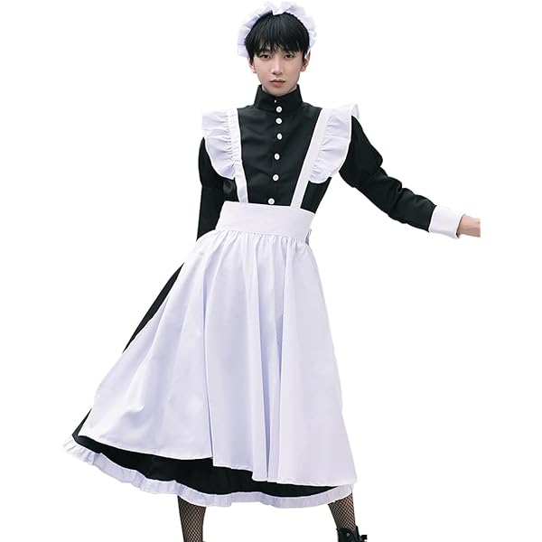 Amazon | [Lady Lazy] [レディレイジー] 女装 メイド コスプレ 長袖